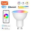 Tuya Smart WiFi Bluetooth LED Bulb GU10 RGB 220V 5W LED Light Remote APP Control Dimmable Lamp Alexa Google Home Assistant