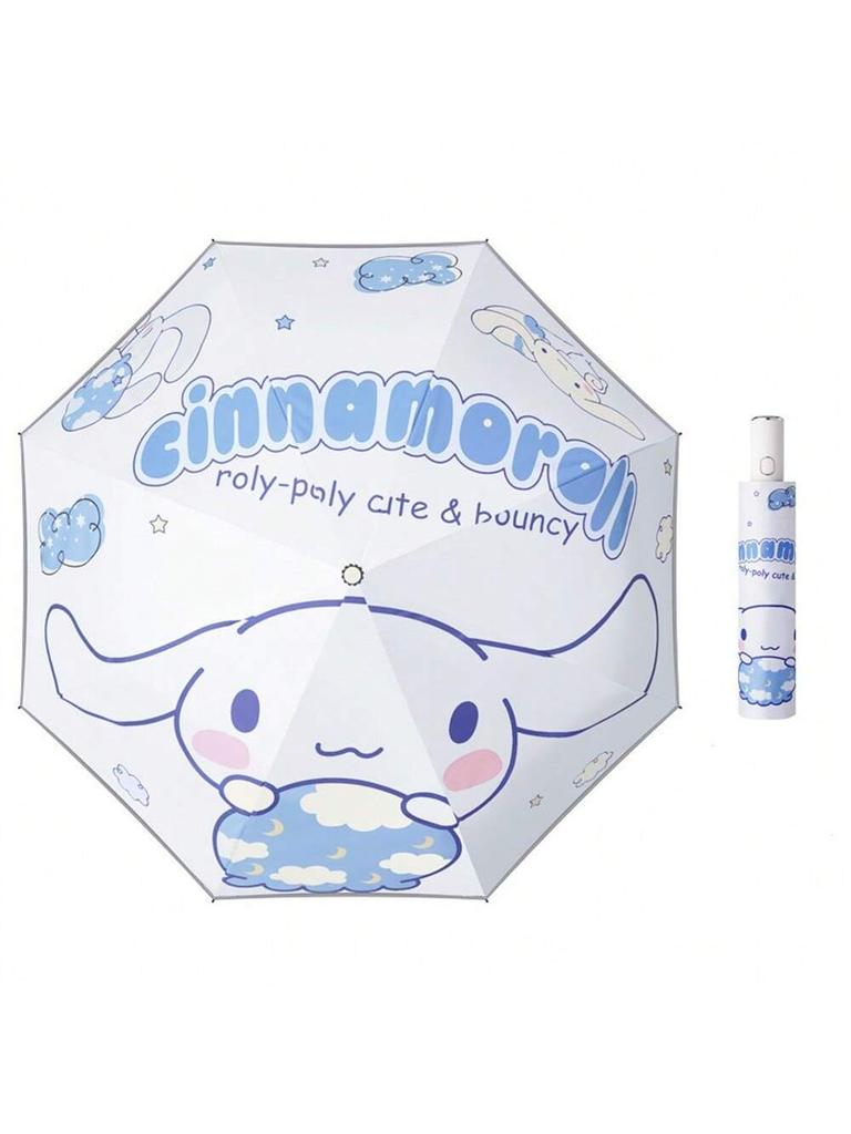 Unicorn Kids Umbrella Auto, Portable Folding Durable Built-in Sun Protection, Auto Open/Close Lightweight for Boys & Girls