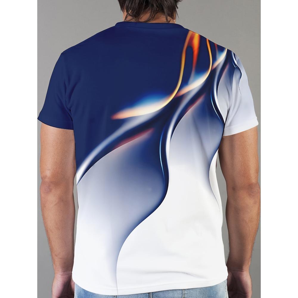 Men's 3D Printed Fashion T-shirt Set