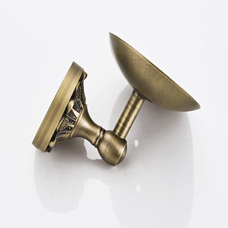 Bathroom Accessories Soap Dish Embossed Brass Soap Bar Holder Hotel Soap Holder Ronze Flower Chassis Antique Technology