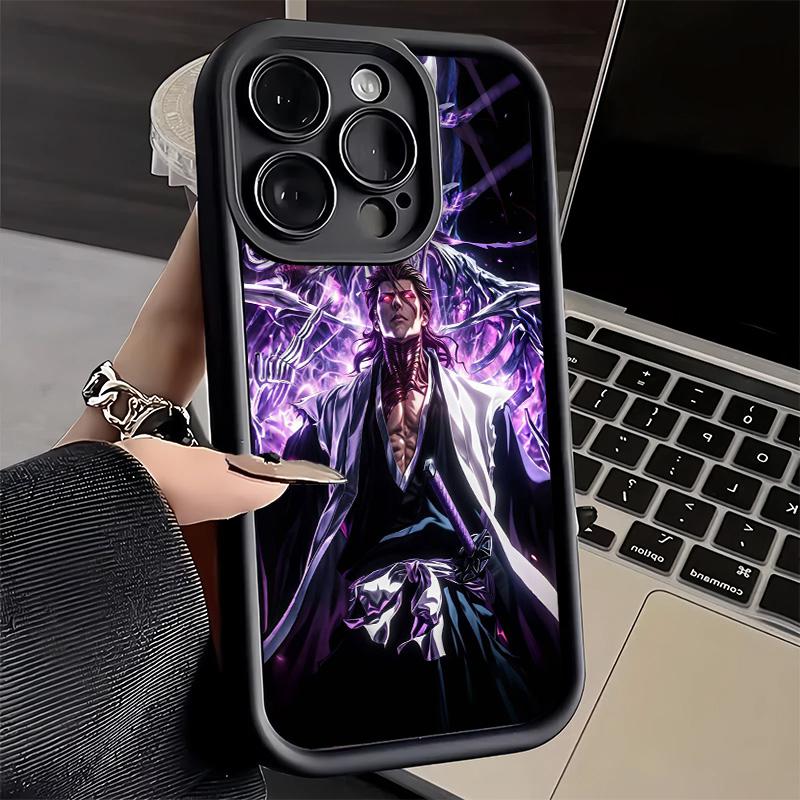 Phone Case for iPhone 17 Air 16E 15 16 Pro Max Bleach Aizen Sousuke Cover 14 Plus 13 12 Mini Soft Shell Silicone Fundas