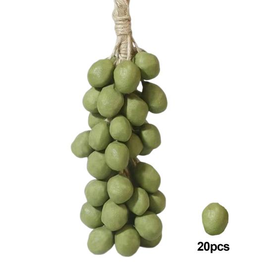 20/40Pcs Handmade Grape Cluster Soap Moisturizing Grape Soap Natural Cold-Process Soap for Face Body with Hanging Rope