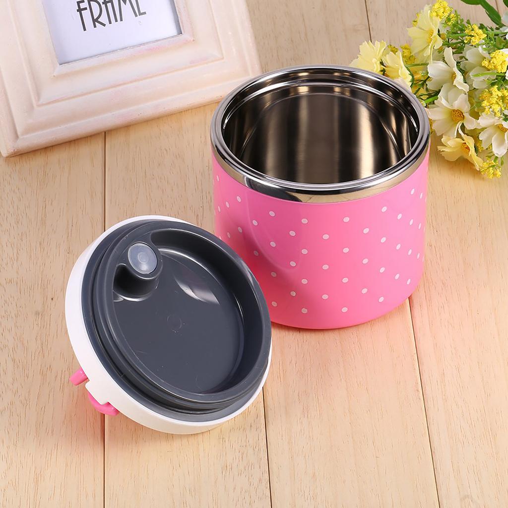 1-lagers rostfritt stål isolerad termisk matlåda matbehållare varm matbehållare matförvaringslåda termisk matlåda