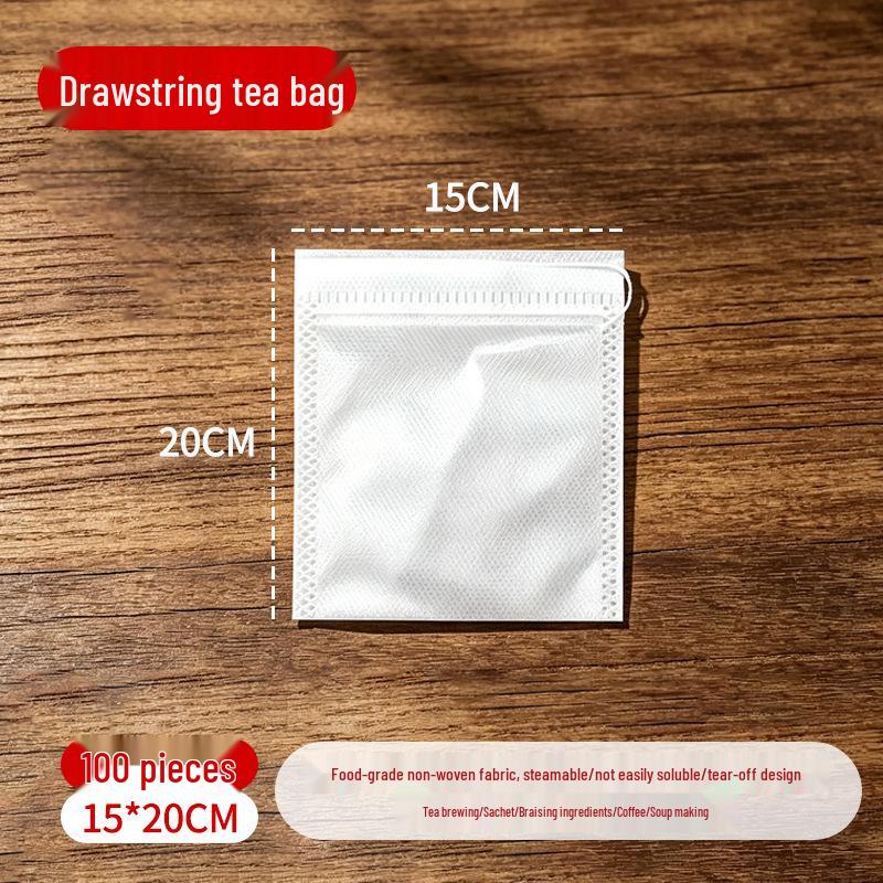 Non-woven Tea Filter Bag with Drawstring for Tea and Chinese Medicine