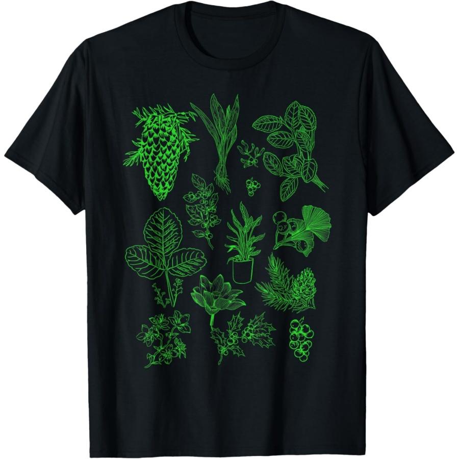 Inspired Beautiful Flower Botanical Floral Chart T-Shirt(1) S