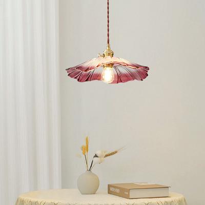 Lampy wiszące w stylu vintage Klosze w kształcie kwiatów Szklane lampy wiszące Dekoracja domu Oświetlenie Salon Sypialnia Lampka nocna Oprawa oświetleniowa Do wnętrz Sklep