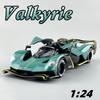 1:24 Valkyrie P1 Alloy Diecast Sports Car Miniature Model Toys Car Four Wheel Suspension Sound Light Pull Back Vehice Boy's Gift