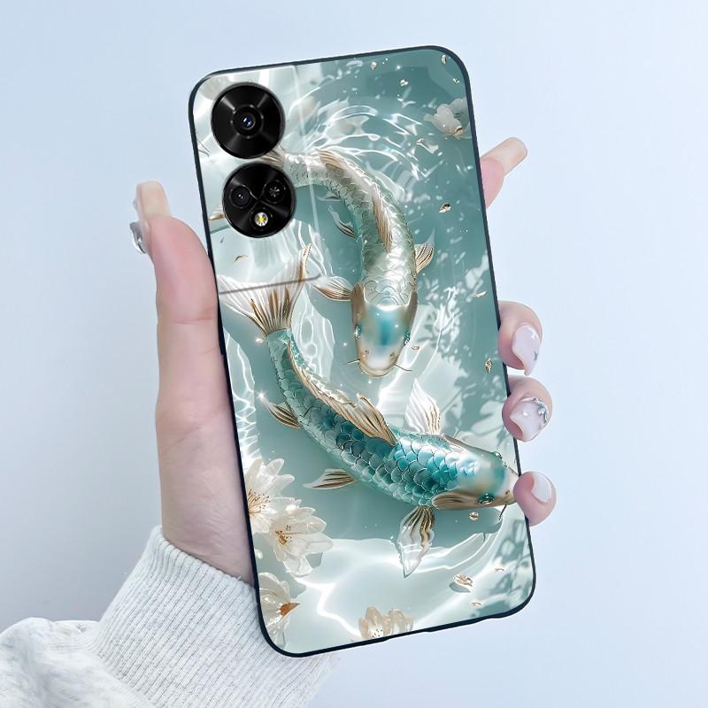 For TCL 50 5G / 50 SE Case Cute Rabbit Soft Black Silicone Back Cover For TCL 50SE Phone Cases TCL50 XE NxtPaper 5G Etui Fundas