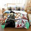 Anime Sword Art Online Beding Sets Home Textile Pilow Case 3D Bed Soft Duvet Covers Children Kids Gift Bed Linen Set Home Textiles Beding
