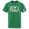 Dont Panic Funny Retro The Unisexs Regular Shortsleeved Shirt Is Made of Soft and Breathable Fabric Suitable for Summer T Shirt