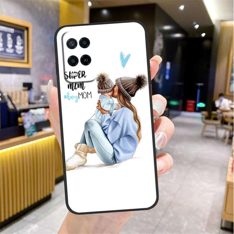 SUPER MOM MOTHER MAMA CUTE BABY Case For Oppo A98 A18 A38 A58 A78 A60 A80 A40 A96 A76 A16 A94 A74 A54 A15 A17 A57 A77 A5 Pro