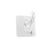 Transparent Autohesion for Bathroom,Kitchen Key Holder Wall Hooks Clothes Hanger Storage Rack