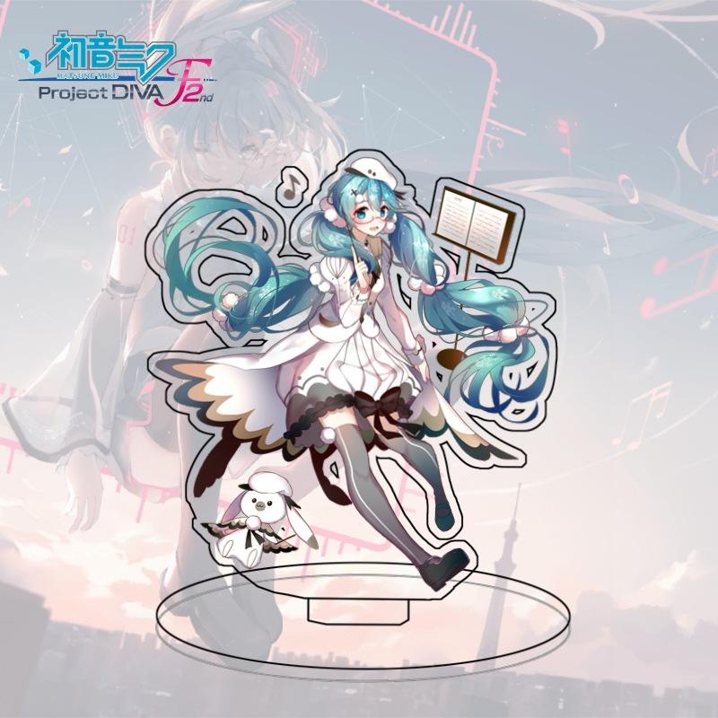 Large Standee Hatsune Miku Anime Acrylic Desktop Decor Cartoon Figure Collectible Gift For Fans