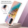 For Xiaomi Redmi 12C 4G/Redmi 11A 4G Case with IMD Marble Flower Pattern TPU Mobile Back Cover