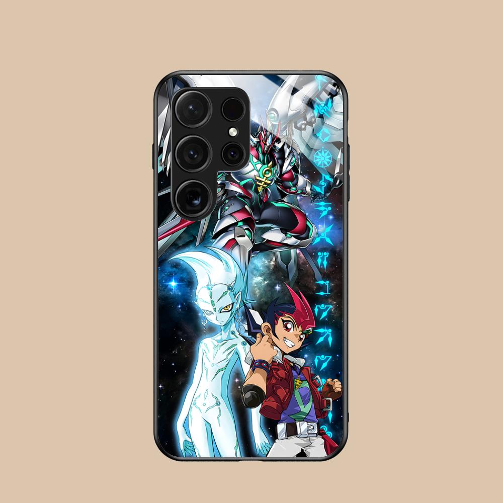 Yugioh Yuma Tsukumo Mobile Phone Case for Samsung Galaxy A56 55 54 53 52 51 36 35 34 23 16 15 5G Glass Colorful Cover Luxury