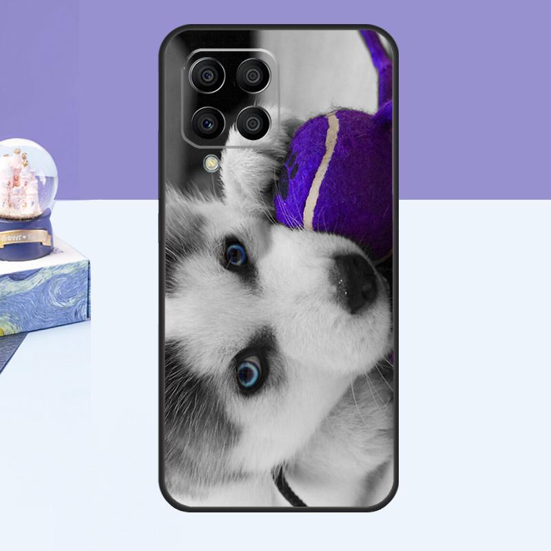 Animal Dog Husky Case For Samsung Galaxy M52 M32 M12 M21 M15 M55 M56 M36 M16 M06 M13 M33 M53 M14 M34 M54 M31