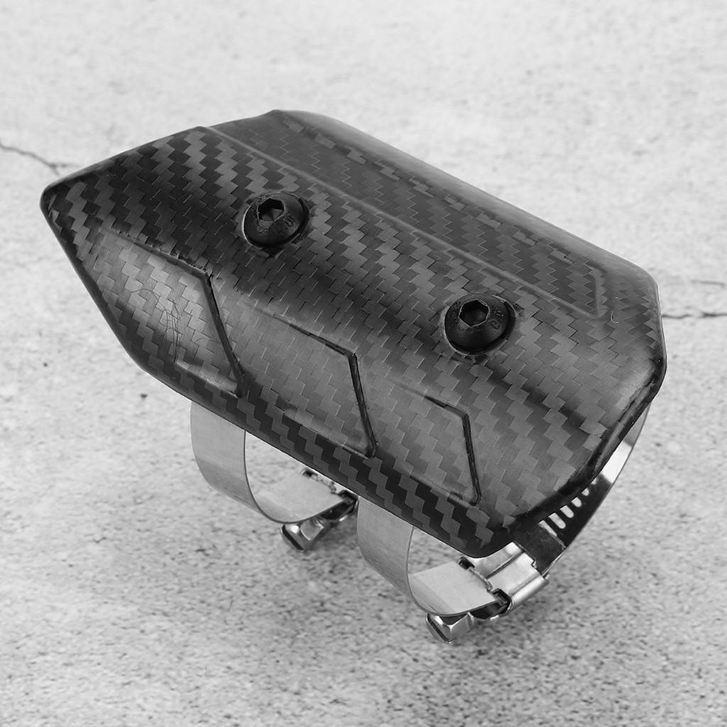 Dry Carbon Fiber Exhaust MidPipe Universal Heat Shield Kit Cover Fit for Kawasaki