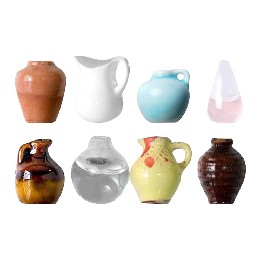 3D Ceramic Vases Fridge Magnet Decorative Vase Fridge Magnet Flower Vase Refrigerator Magnet for Home Kitchen Decor