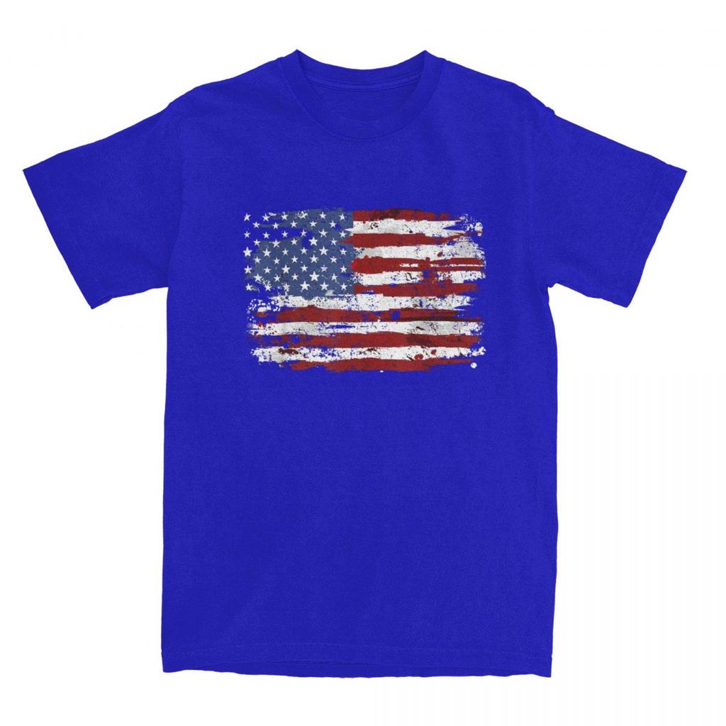 Steagul American SUA Statele Unite ale Americii SUA 4 Iulie Tricou Tricouri de Vară Tricou de Bumbac Pentru Bărbați Mânecă Scurtă