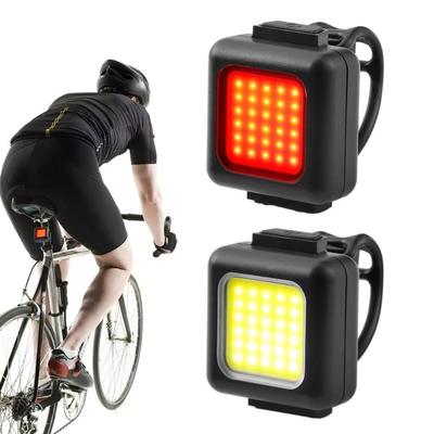 2pcs USB Rechargeable Mountain Bike Light Super Bright Easy Mount Bicycle Light Combination Waterproof Light Lamp Bead