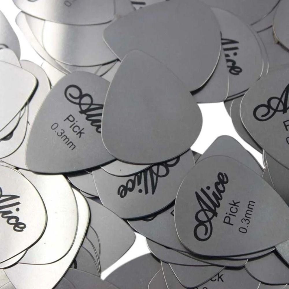 1/5Pcs Replacement Acoustic Guitar Picks Sparkling Guitar Pick Beatpicks New Metal Guitar Pick