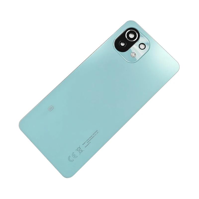Capac Sticlă Spate A+ Pentru Xiaomi 11 Lite, Capac Spate Dur Inlocuire Baterie, Carcasă Spate Mi 11 Lite 5G NE Green 5G
