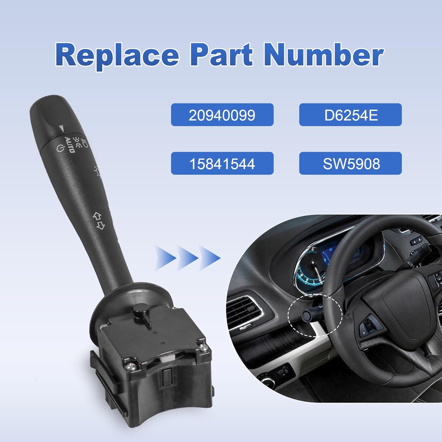 Turn Signal Headlight Dimmer Switch Replacement for Chevy Cobalt HHR Equinox 2005-2010 Replacement for Pontiac G5 Torrent Solstice 2006-2009 Replace
