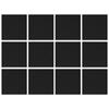 12 Pack Sound Insulation Foam Panels Polyester Texture Acoustics Treatments Wall Tiles Perfect for Living Room Studios