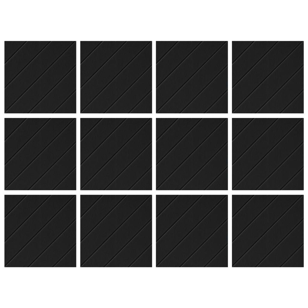 12 Pack Sound Insulation Foam Panels Polyester Texture Acoustics Treatments Wall Tiles Perfect for Living Room Studios
