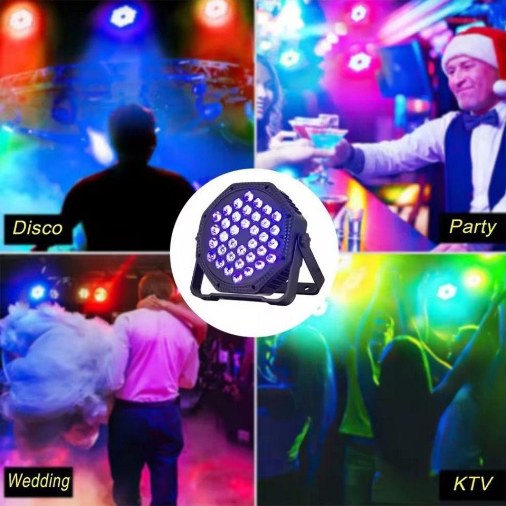 36 LEDs Party Light Remote Control DJ Light Disco Light RGB Flat Par Stage Light  Party