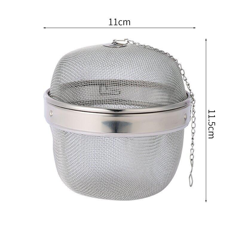 304 Stainless Steel Seasoning Ball Tea Spacer Flavour Treasure Rotating Tea Filter Stew Ingredients Ball Stainless Steel Flavour Treasure