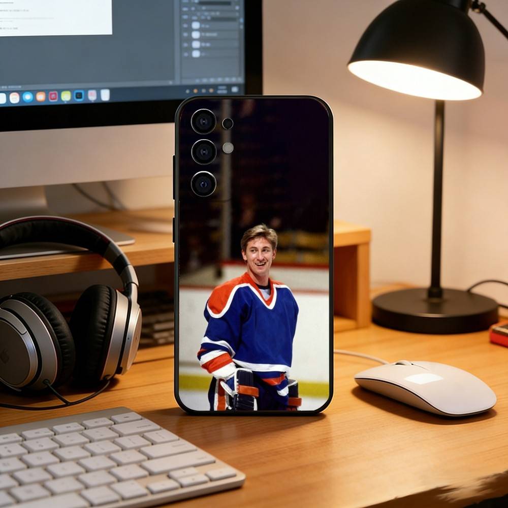 W-Wayne G-Gretzky Phone Case Black Silicone Soft For Samsung S25,S24,S21,S22,S23,S30,Ultra,S20,Plus,Fe,Lite