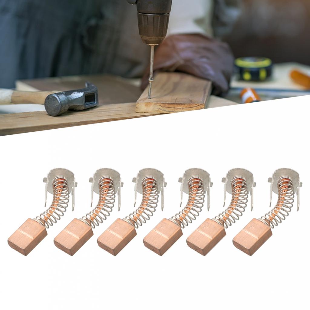 6pcs Carbon Brush 1607000CZ1 for GSR 180-Li GSB180-Li GSB140-Li Impact Drill