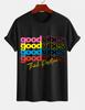 Unisexs Pure Cotton Solid Color Tshirt Casual Crew Neck Short Sleeves Positive Energy Street Style Top