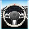 Leather Carbon Fiber Car Steering Wheel Cover Car Accessories For Mitsubishi Lancer Lancer ASX Outlander 2 3 Pajero Mirage Exzos Pajero 4