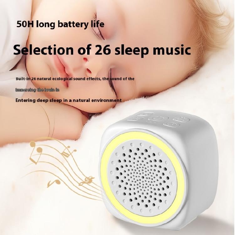 Travel Friendly Sleep Therapy Device 26 Soothings Sounds Adjustable Night Lights Compact White Noises Machine For Age