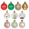 Outdoor Christmas PVC Inflatable Ball & Candy Cane Pendant Decoration