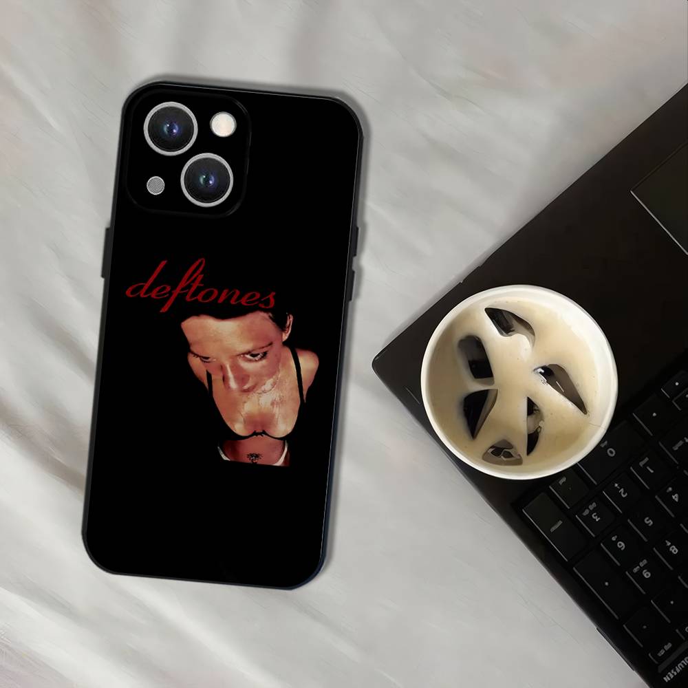 

Чохол для телефону Band Of D-Deftones-S для iPhone 16,15,14,13,12,11,Pro,XS,Max,XR,Plus,E,SE4,Mini Чорний М який iPhone14Plus