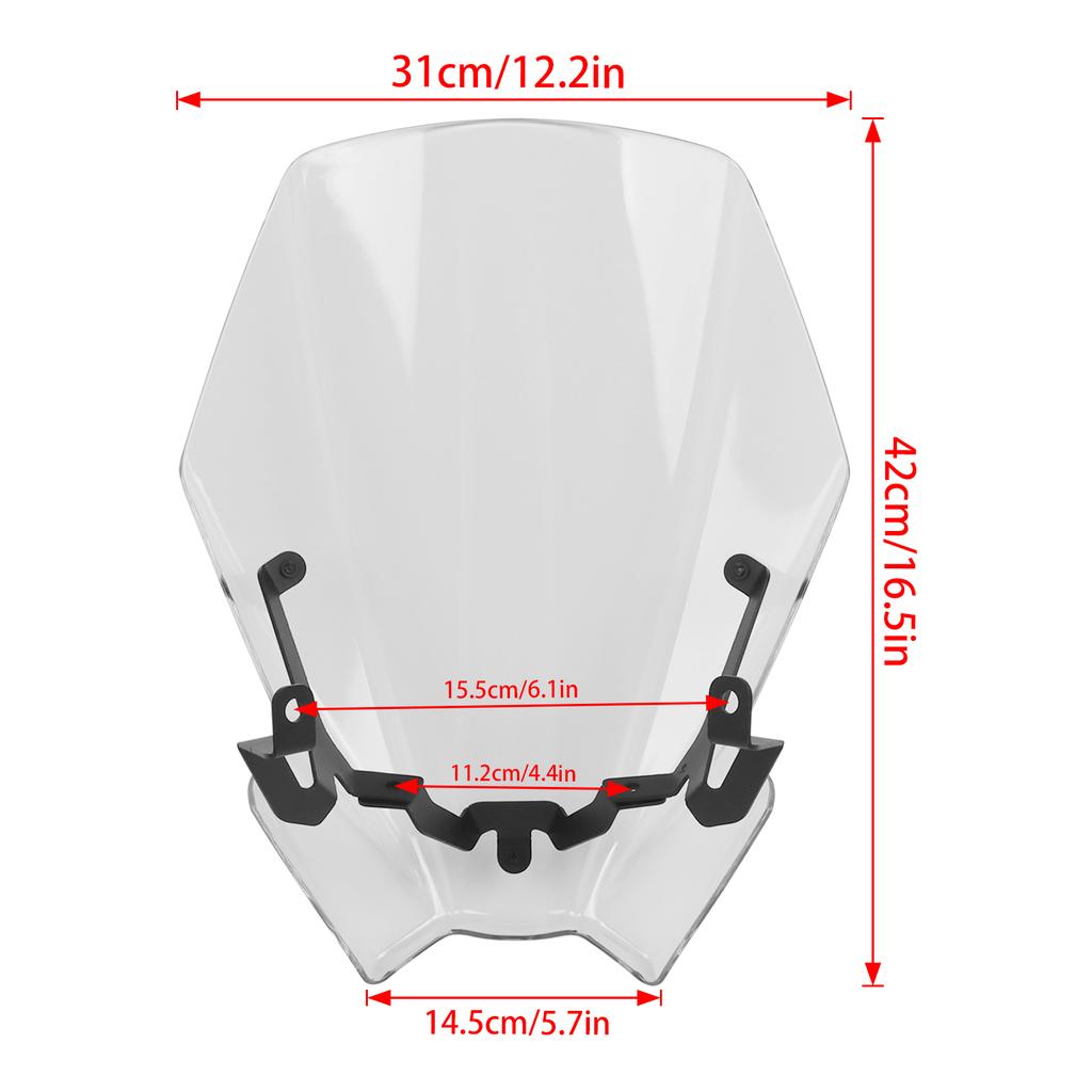 Pentru Honda CB500 Hornet CB500F ABS CB 500 F CB500 F 2025-UP Motocicletă Naked Screen Touring Parbriz Aripă Deflector Parbriz Pentru Honda CB500 Hornet CB500F ABS CB 500 F CB500 F 2025-UP