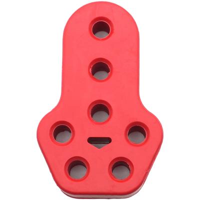 Automotive Exhaust Mount Hanger Rubber with 7 Holes and 11mm Diameter To Absorb Vibrations and Protect Exhaust System