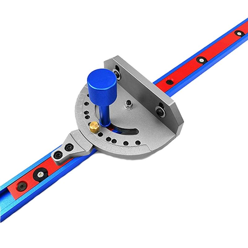 High Abrasion Resistance Table Saw Ruler Carpentry for w/ 400mm Fence and Stop Mitre Gauge Aluminum Alloy Woodworking To