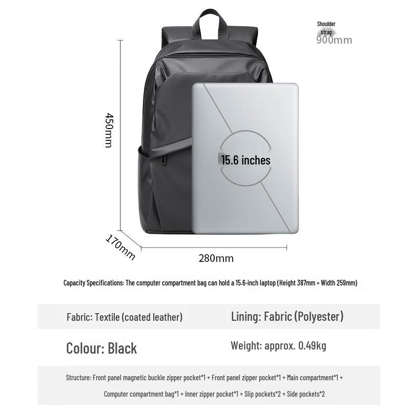 POLO Men's Business Laptop Backpack