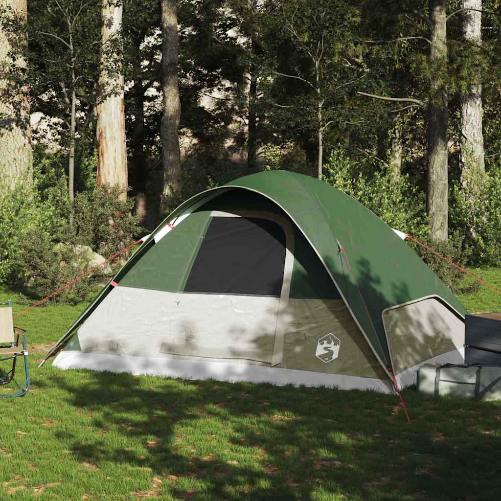 Vidaxl Family Tent, 6-Person, Dome, Green, Waterproof