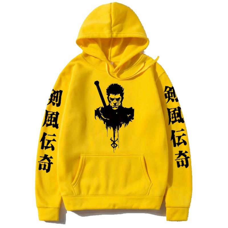 Berserk Pánské Módní Mikiny Pánské Dámské Mikiny s Kapucí Módní Ležérní Pulovry Podzim Chlapci Dívky Streetwear Mikina