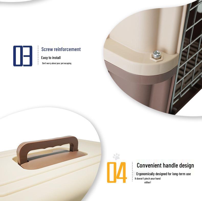 Tragbare Air China Haustiertransportbox: Katzen- & Hundekäfig für Reisen