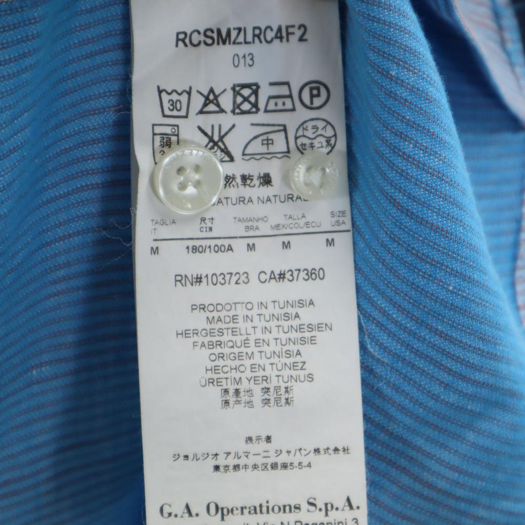 Armani Collezioni Long Sleeve Shirt M Blue Men's Used