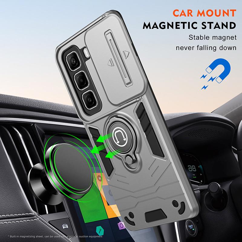 Magnetic Luxury Wireless Charge For Magsafe Case For Infinix Hot 40i 50 60 Hot 60 Pro HOT 50 50I Matte Armor Shockproof Cover