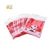 100Pcs/set 4Style Christmas Santa Claus Moose Snowman Self-adhesive Cookie Packaging Bag  Biscuits Snack Decoration Gift Holder