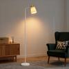 Modern Standing Lamp, Floor Lamp with 350 Degrees Rotatable Head for Living Room, White