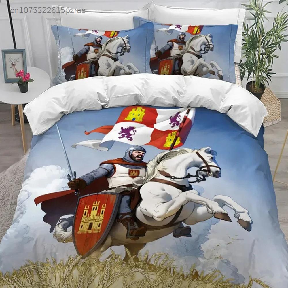 3D Print Holy Knights Bedding Set Boys Girls Twin Queen King Size Duvet Cover Pillowcase Bed Boys Adult Home Textileextile